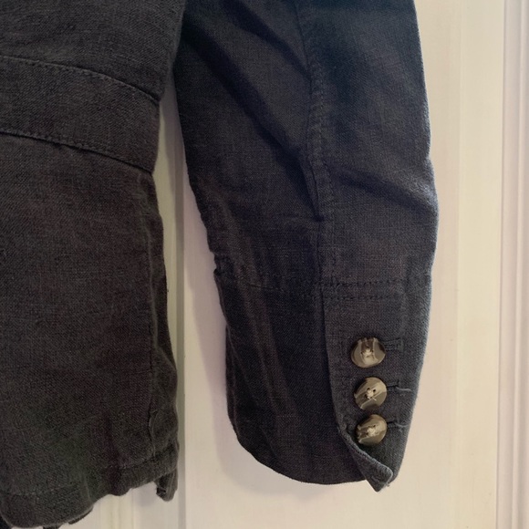Anthropologie hei hei Gray Linen Blazer!! - Picture 5 of 5